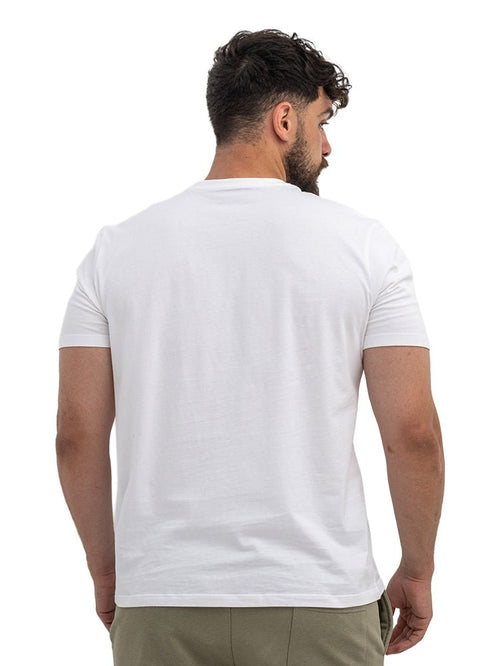 White V-neck T-Shirt - Khotwh