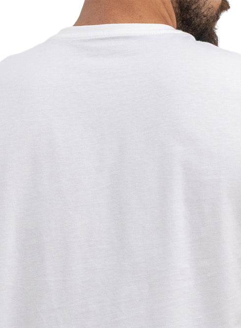 White V-neck T-Shirt - Khotwh