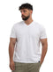 White V-neck T-Shirt - Khotwh