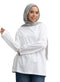 White V-Over Size Long-Sleeve - Khotwh