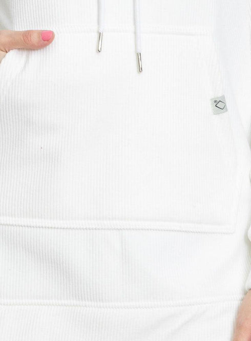 White Velvet Hoodie Vent - Khotwh