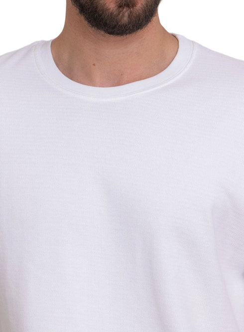 White Wave O.S Round T-Shirt - Khotwh