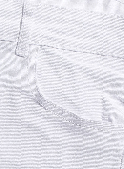 White Wide Gabardine - Khotwh