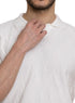 White Zigzag F - Z - Polo Neck T-shirt - Khotwh