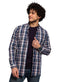 White*Indigo Checkered Shirt - Khotwh