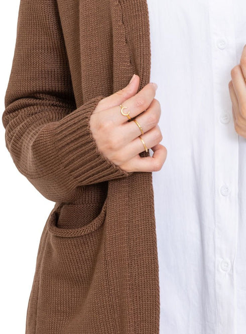 Wood Basic Pocket Cardigan - Khotwh