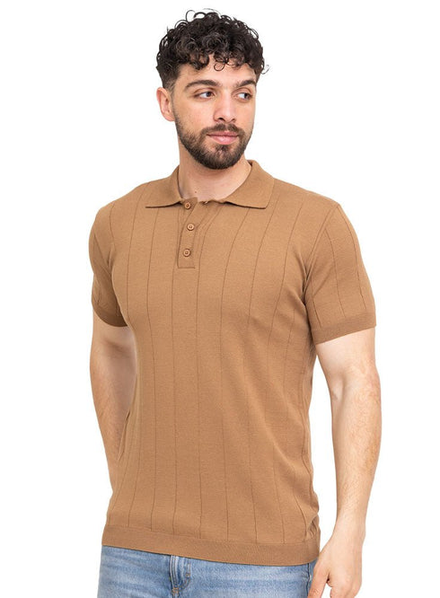 Wood Design 01007Knit Polo Neck - T-Shirt - Khotwh