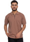 Wood Design 01055Knit Polo Neck Zipper - T-Shirt - Khotwh