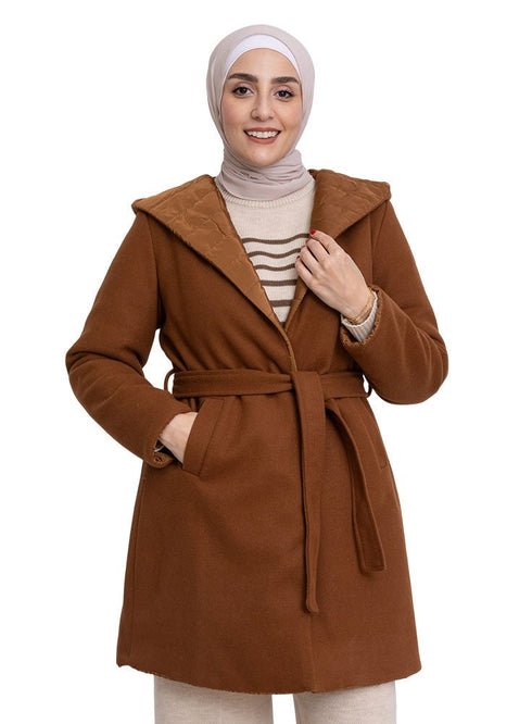 Wood Feather Double Face Jacket - Khotwh