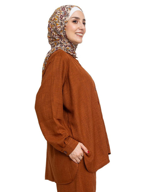 Wood Linen Suit - Khotwh