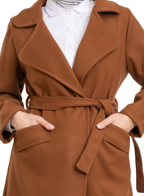 Wood Long Feather Jacket - Khotwh