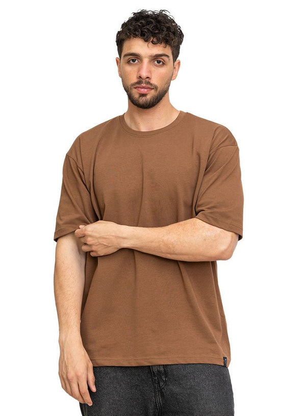 Wood Over Size Round T-Shirt - Khotwh
