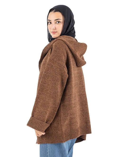 Wood Pocket Velvet Cardigan - Khotwh