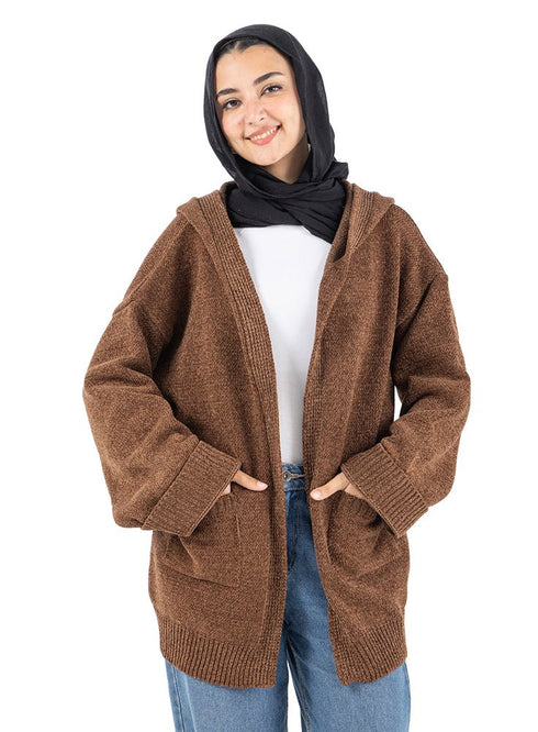 Wood Pocket Velvet Cardigan - Khotwh