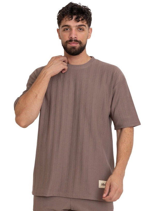 Wood S - Jacquard O - S Round T-Shirt - Khotwh