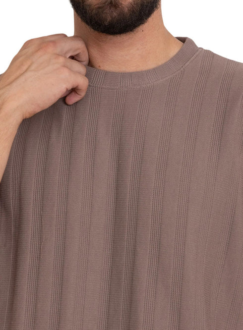 Wood S - Jacquard O - S Round T-Shirt - Khotwh