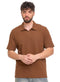 Wood Squares Polo Neck T-Shirt - Khotwh