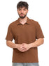 Wood Squares Polo Neck T-Shirt - Khotwh