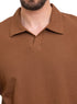 Wood Squares Polo Neck T-Shirt - Khotwh