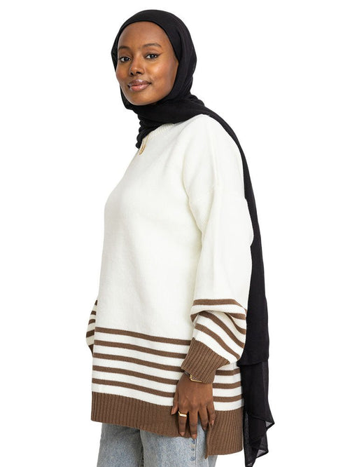Wood Striped Knit Suit 2 - Khotwh