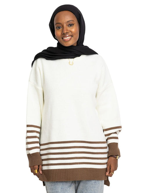 Wood Striped Knit Suit 2 - Khotwh