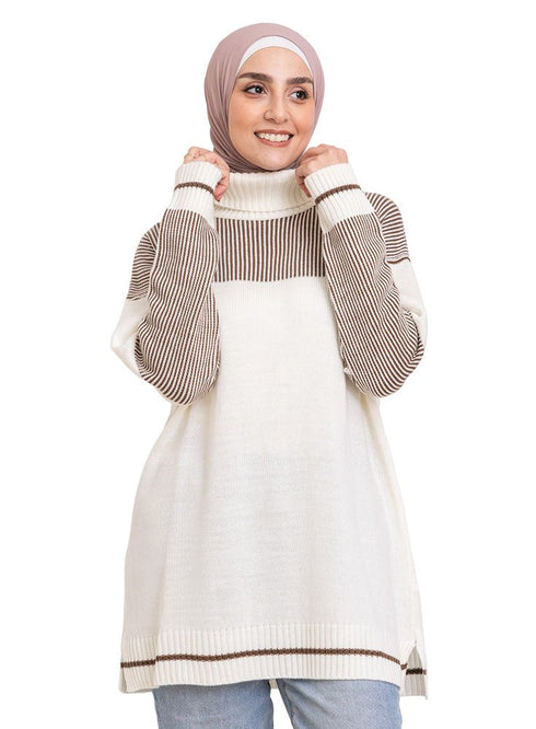 Wood Striped Pullover Design 1 - Khotwh