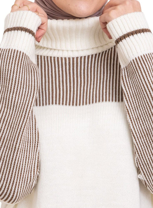 Wood Striped Pullover Design 1 - Khotwh