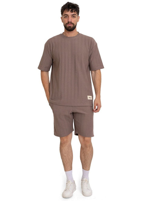 Wood Striperd Jacquard Short - Khotwh