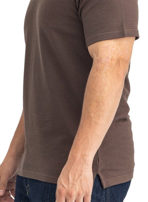 Wood V-Neck Crunchy-Oversize T-Shirt - Khotwh