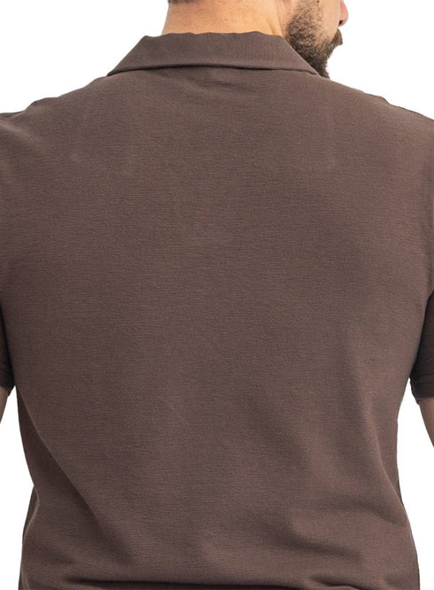 Wood V-Neck Crunchy-Oversize T-Shirt - Khotwh