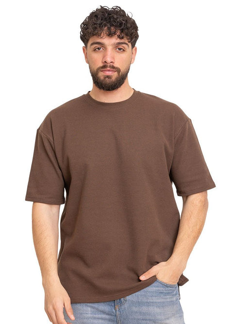 Wood V - Squares O.S Round T-Shirt - Khotwh