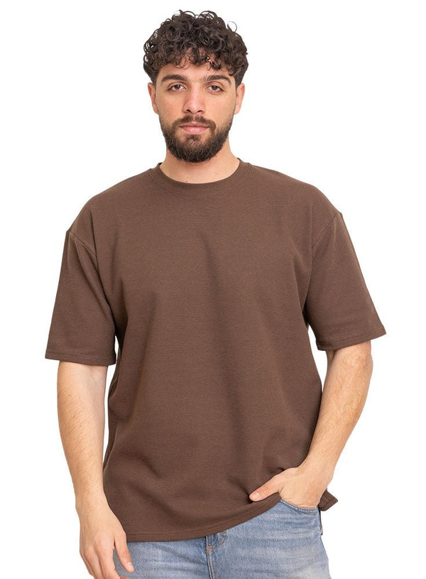 Wood V - Squares O.S Round T-Shirt - Khotwh