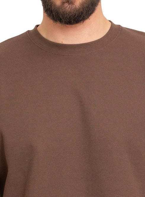 Wood V - Squares O.S Round T-Shirt - Khotwh