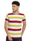 W.Striped kiwi Striped Round T-shirt - Khotwh