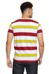 W.Striped kiwi Striped Round T-shirt - Khotwh