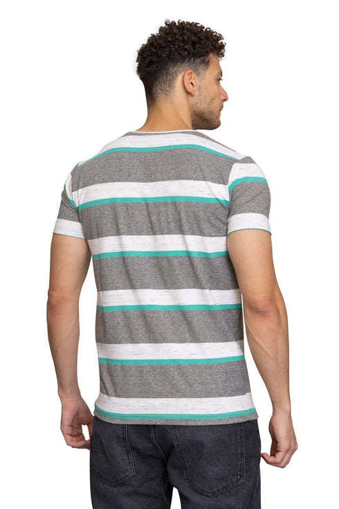 W.Striped Shanih Striped Round T-shirt - Khotwh