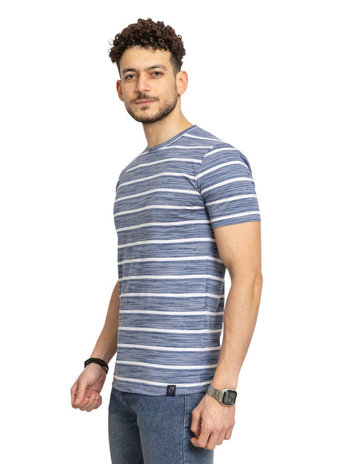 W.Striped Storm Striped Round T-shirt - Khotwh