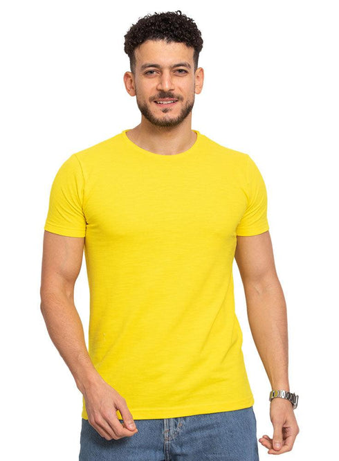 Yellow B - Round T-Shirt - Khotwh
