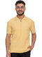 Yellow Design 01054Knit Polo Neck Zipper - T-Shirt - Khotwh