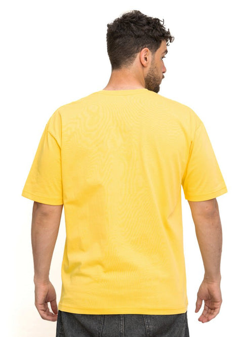 Yellow Over Size Round T-Shirt - Khotwh