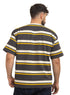 Yellow Striped-Over Size Round T-Shirt - Khotwh