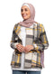 Yellow Zipper Checkered Jacket - Khotwh
