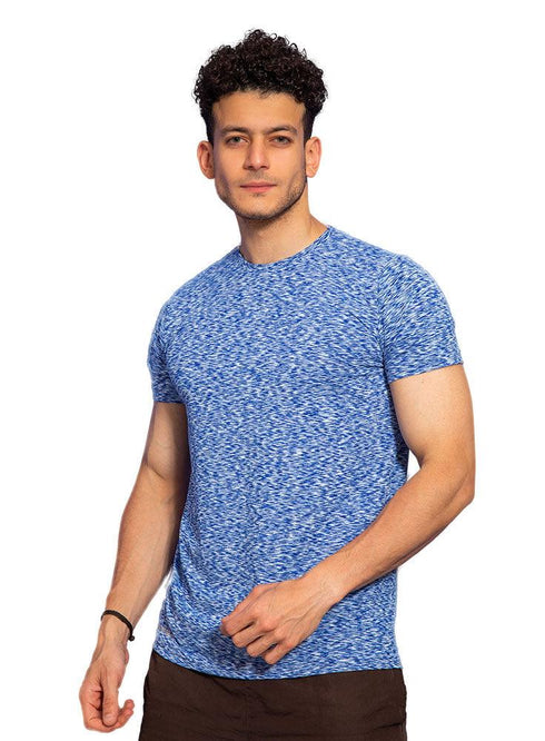 Zebra - Blue Ocean Sigma Round T-shirt - Khotwh