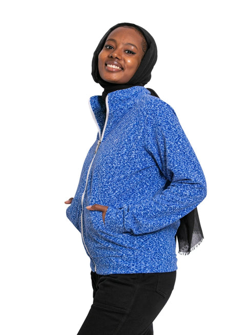 Zebra Blue Ocean Sporting SW - Zipper - Khotwh