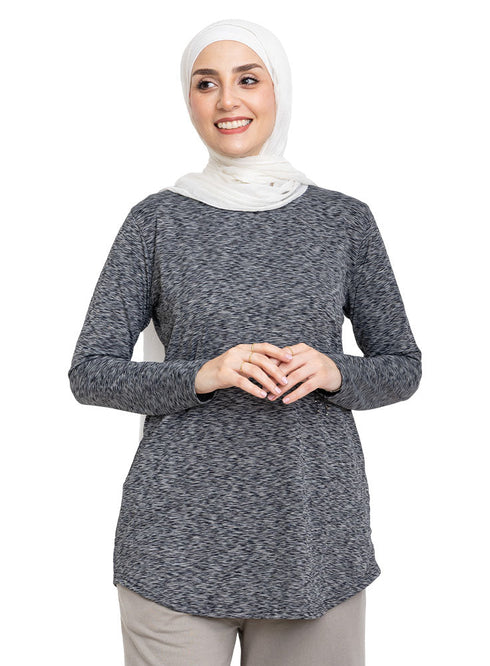 Zebra Grey Sigma Cur.Long - Sleeve - Khotwh