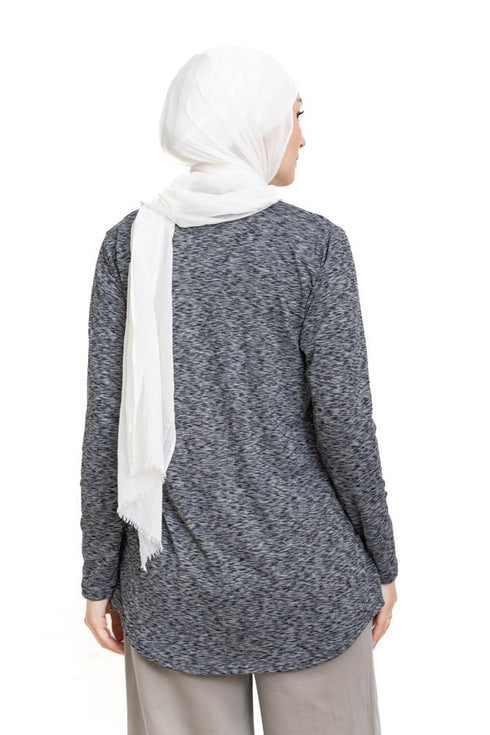 Zebra Grey Sigma Cur.Long - Sleeve - Khotwh