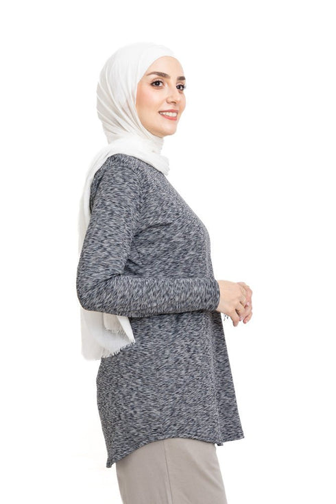 Zebra Grey Sigma Cur.Long - Sleeve - Khotwh