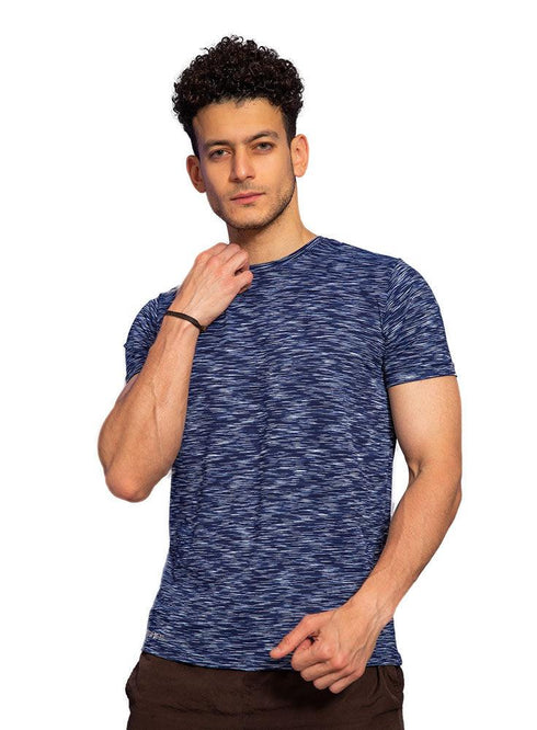 Zebra - Indigo Sigma Round T-shirt - Khotwh