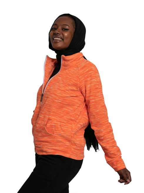 Zebra Orange Sporting SW - Zipper - Khotwh