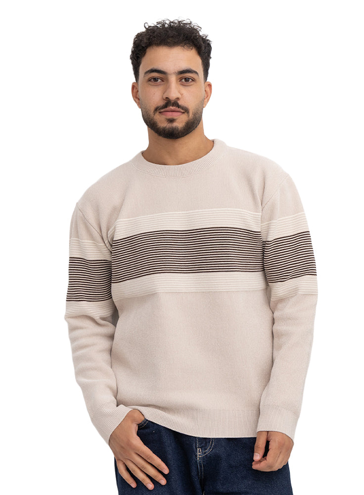 Beige Design 502 BS-Basic Pullover